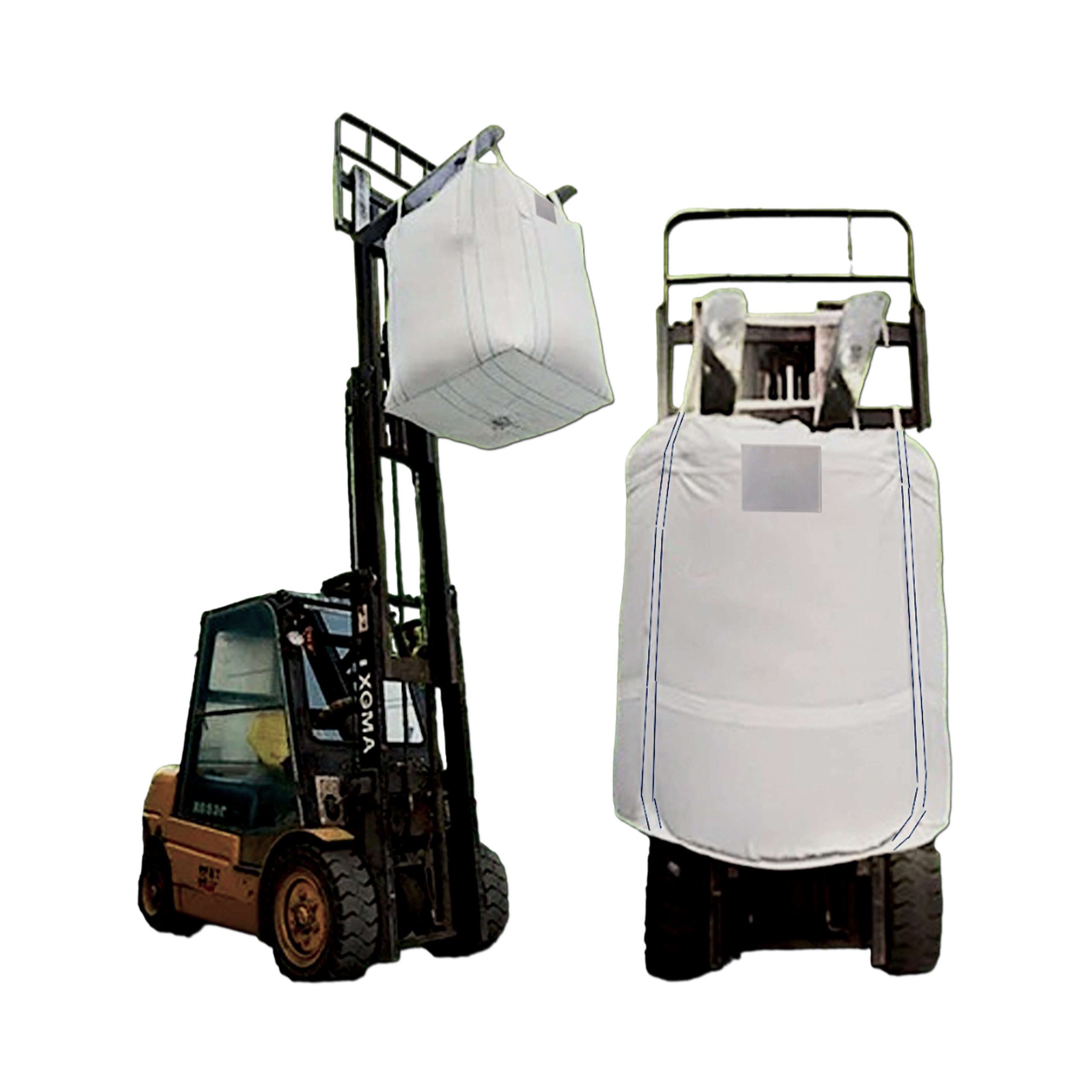 Maxisaco 1200 kg Tubular de 4 Asas Jumbo 90X90X120 cm Pack de 10 Unidades