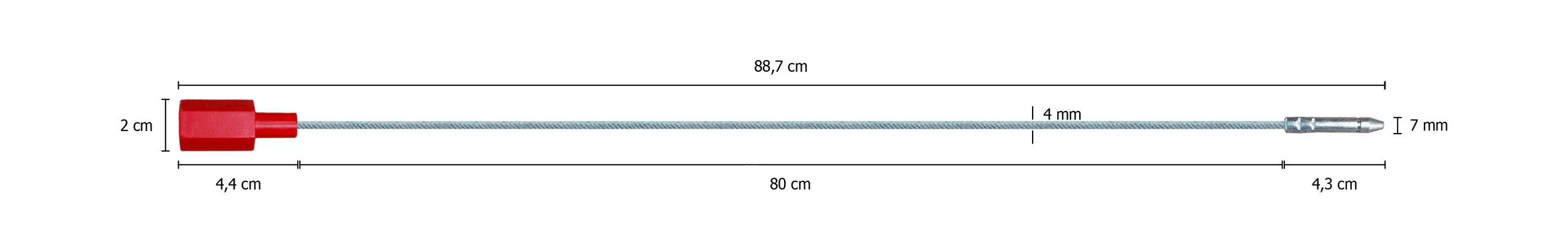 Sello de alta seguridad para camiones, transporte y contenedores.